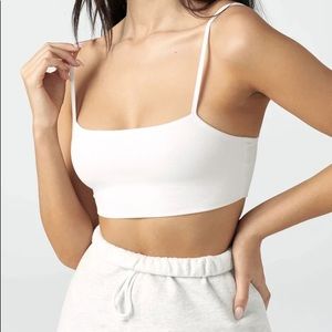 Joah Brown white tank / bra